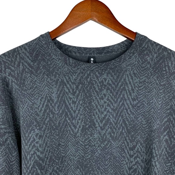 Athleta Studio to Street Splatter Pullover Sweatshirt Grey Women’s M - Picture 2 of 8